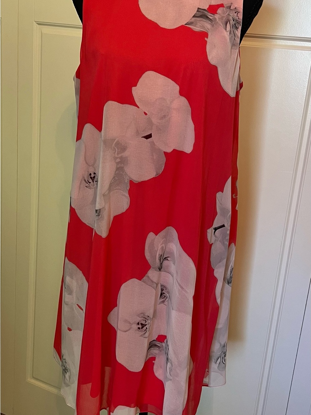 Calvin Klein Coral Floral Slip Dress - Sz 12